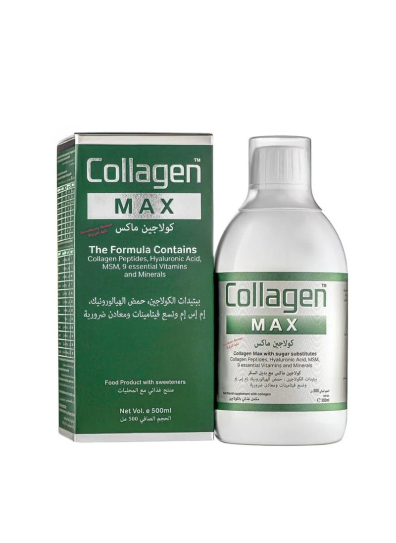 Max Royal Collagen Max with MSM Strawberry Flavored Drink 500ml  - Image 3