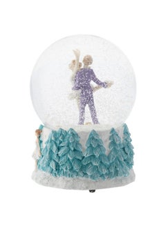 Elanze Designs Elanze Designs Prince and Clara Dancing 100MM Sturdy Wind Up Musical Glitter Water Snow Globe Tabletop Figurine Decoration Plays Tune Dance of The Sugar Plum Fairy  - Image 2