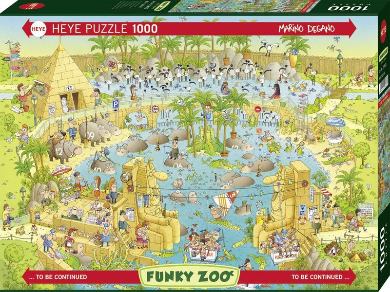 Heye Nile Habitat 1000 Piece Marino Degano Funky Zoo Jigsaw Puzzle