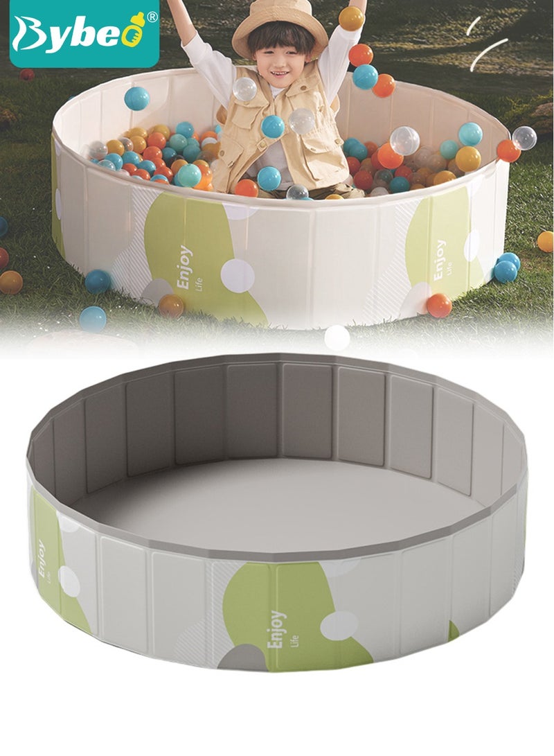 Bybeo Foldable Ocean Ball Pit Pool, Children's Playground Pad, 100*100cm Tent House for Kid, Soft Baby Playpen, Toddler Foam Ball Pit, Indoor and Outdoor Game - Image 1