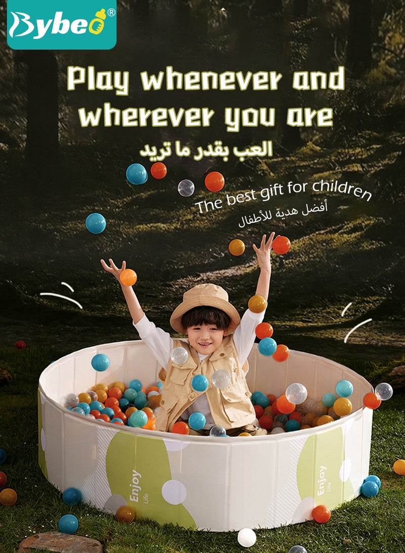 Bybeo Foldable Ocean Ball Pit Pool, Children's Playground Pad, 100*100cm Tent House for Kid, Soft Baby Playpen, Toddler Foam Ball Pit, Indoor and Outdoor Game - Image 5
