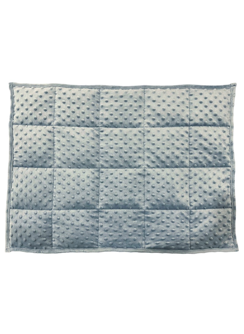 Fabienne Weighted Lap Blanket 7Lbs Dotted Minky Fabric 74x61 cm Ash Grey Weighted Lap Pad Ideal for Adults, Teenagers and Kids, Supports Sensory Processing Autism ADHD Provides Calming Comfort for Relaxation Focus and Multipurpose Use  - Image 2