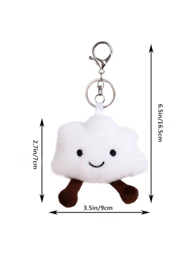 2 قطعة سلاسل مفاتيح سحاب سحاب رومانسية على شكل سحاب دمى محشوة أدوات إكسسوارات حقيبة اليد سيارة إبداعية سلاسل مفاتيح سيارات للنساء والفتيات - Image 2