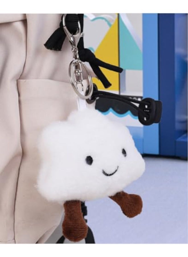 2 قطعة سلاسل مفاتيح سحاب سحاب رومانسية على شكل سحاب دمى محشوة أدوات إكسسوارات حقيبة اليد سيارة إبداعية سلاسل مفاتيح سيارات للنساء والفتيات - Image 3