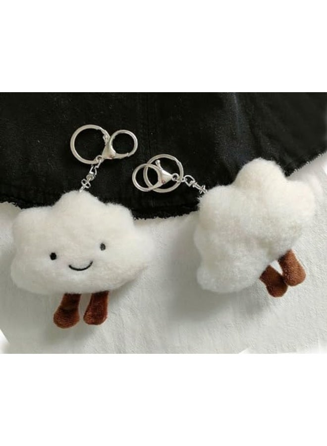 2 قطعة سلاسل مفاتيح سحاب سحاب رومانسية على شكل سحاب دمى محشوة أدوات إكسسوارات حقيبة اليد سيارة إبداعية سلاسل مفاتيح سيارات للنساء والفتيات - Image 4