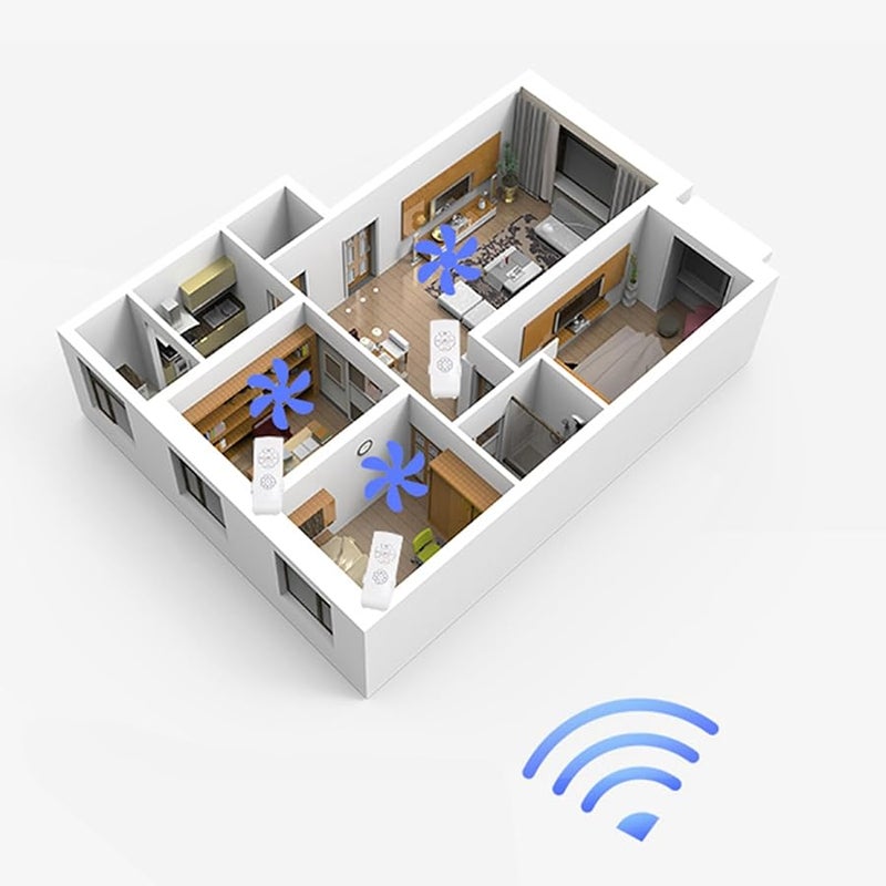 Universal Ceiling Fan Remote Control Kit With Speed Timer And Light Switch 220V - Image 3