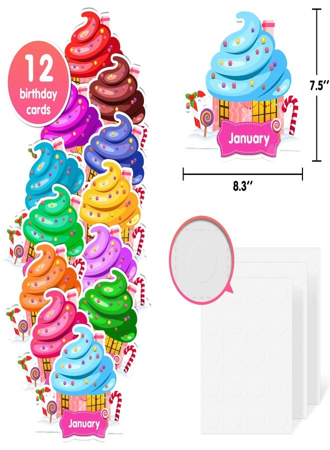 EAMAY Happy Birthday Bulletin Board Sets, Preschool & Kindergarten Classroom Decorations, Back to School Classroom Supplies, Cardstock Colorful Cutouts (Rainbow) - Image 3