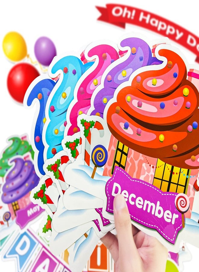 EAMAY Happy Birthday Bulletin Board Sets, Preschool & Kindergarten Classroom Decorations, Back to School Classroom Supplies, Cardstock Colorful Cutouts (Rainbow) - Image 5