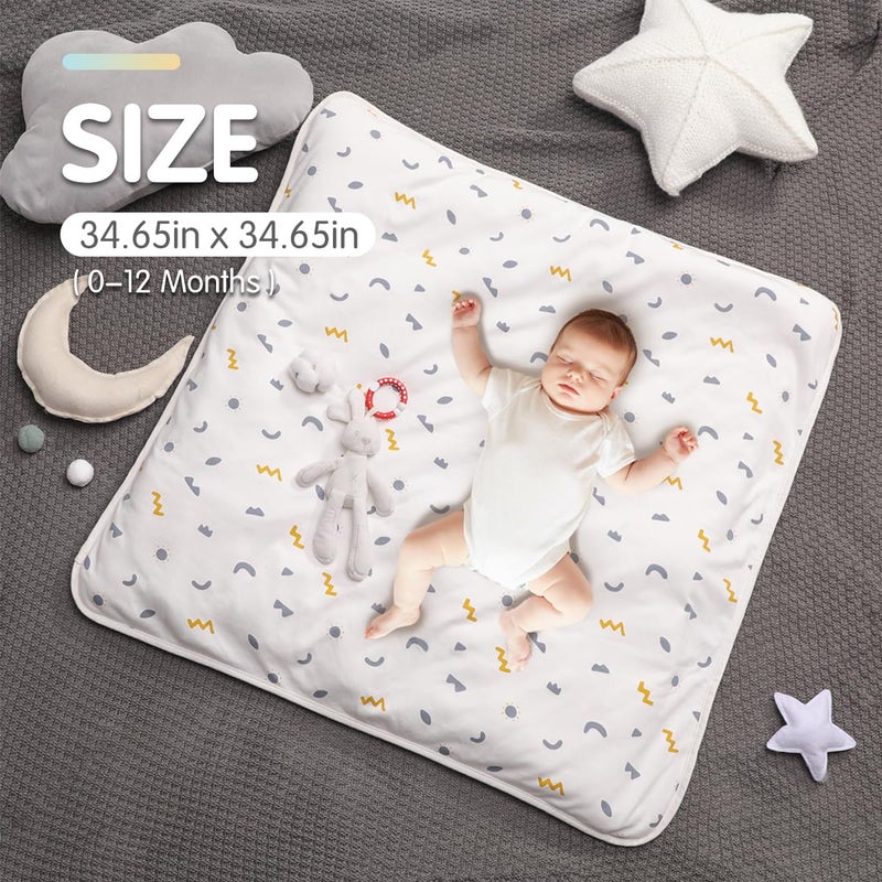 KIDDA Newborn 0-12 Months Baby Swaddle Blanket Multifunctio Boys Girls Cotton Thick Mat Wrap Stroller Sleeping Sacks Infant - Image 3
