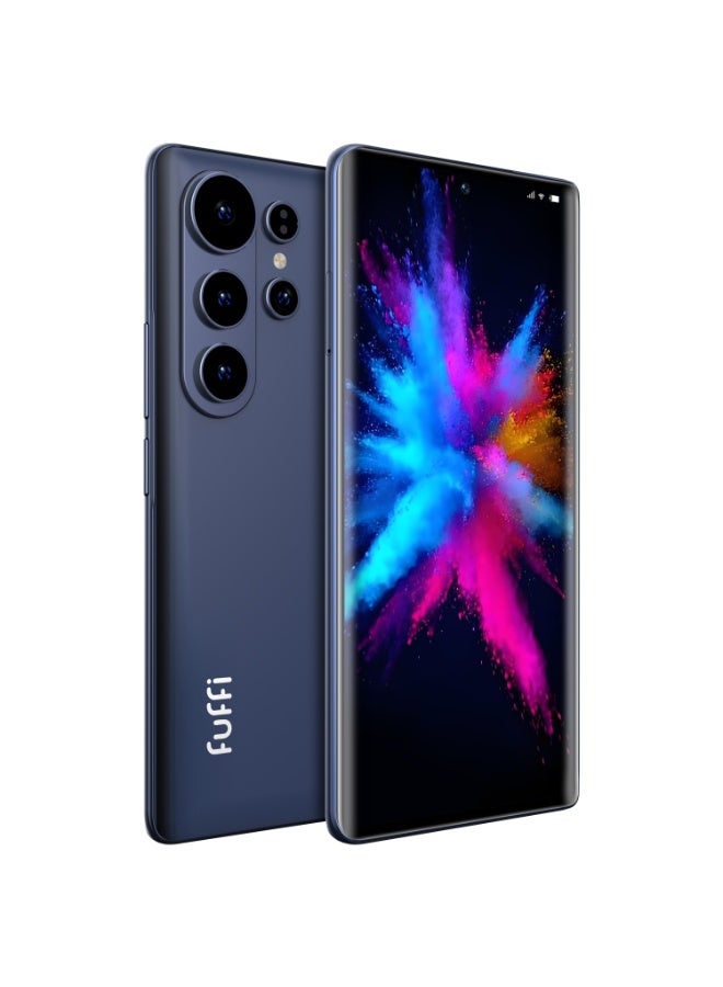  FUFFI هاتف ذكي S26 Pro هاتف محمول يعمل بنظام أندرويد 12 بشاشة 6.67 بوصة، 8+256 جيجابايت 24 ميجابكسل + 48 ميجابكسل هاتف محمول 5000 مللي أمبير في الساعة لهاتف متجر جوجل بلاي أزرق - Image 1