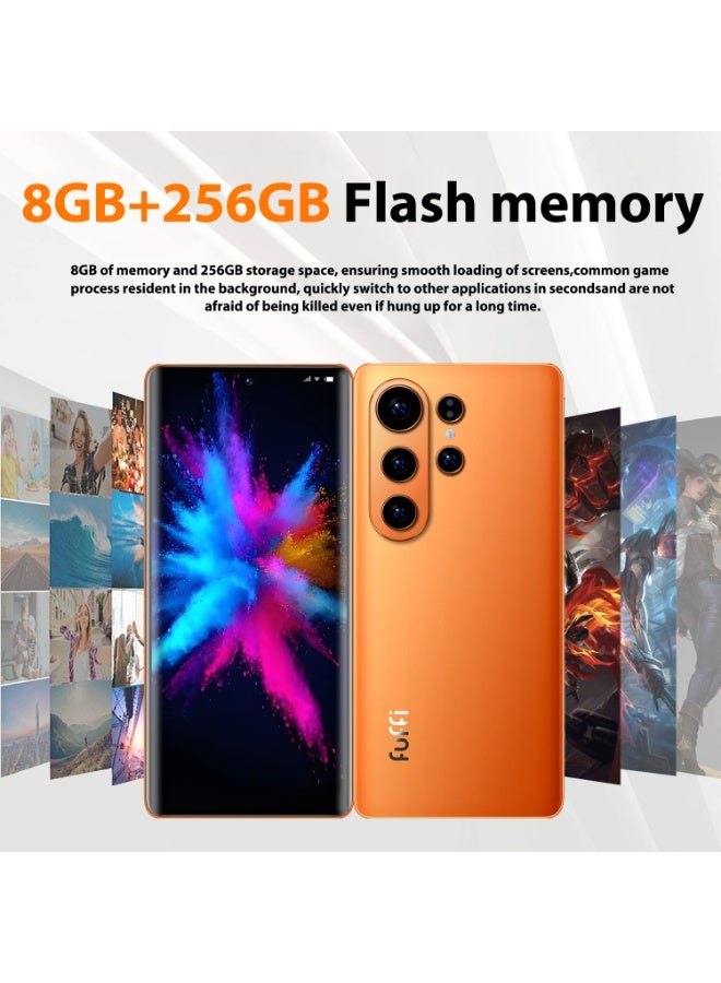  FUFFI هاتف ذكي S26 Pro هاتف محمول يعمل بنظام أندرويد 12 بشاشة 6.67 بوصة، 8+256 جيجابايت 24 ميجابكسل + 48 ميجابكسل هاتف محمول 5000 مللي أمبير في الساعة لهاتف متجر جوجل بلاي أزرق - Image 5