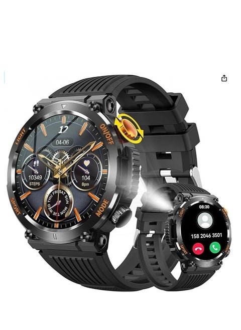 Smart Watch with Bluetooth Calling, 1.46" Touch Screen - IP67 Waterproof Fitness Tracker with Blood Oxygen/Heart Rate Monitor, Sleep Tracking, 100+ Sport Modes, Custom Dial for Android iOS