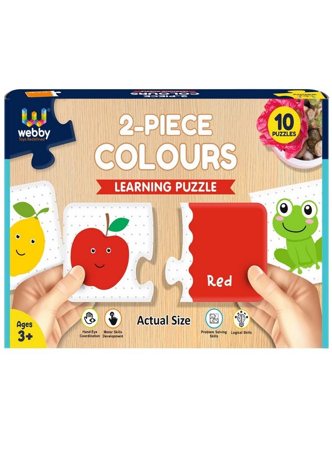 Webby Colours 2 Pieces Learning Pack Jigsaw Puzzle, Montessori Early Educational Pre School Puzzle Toys For 3+ Years Kid - Image 1