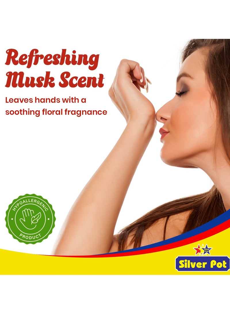 سيلفر بوت غسول اليدين بالمسك - 5 لتر - تركيبة مرطبة لطيفة برائحة المسك المنعشة وحماية فعالة من الجراثيم وإمدادات تدوم طويلاً - Image 5