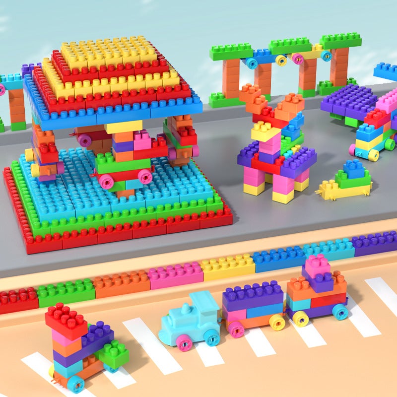 Large Particle Building Block Parts Accessories Assembled Educational Toys Basic Parts High Brick Compatible With 10,000 Grids Bulk Ouyi Universal - Image 4