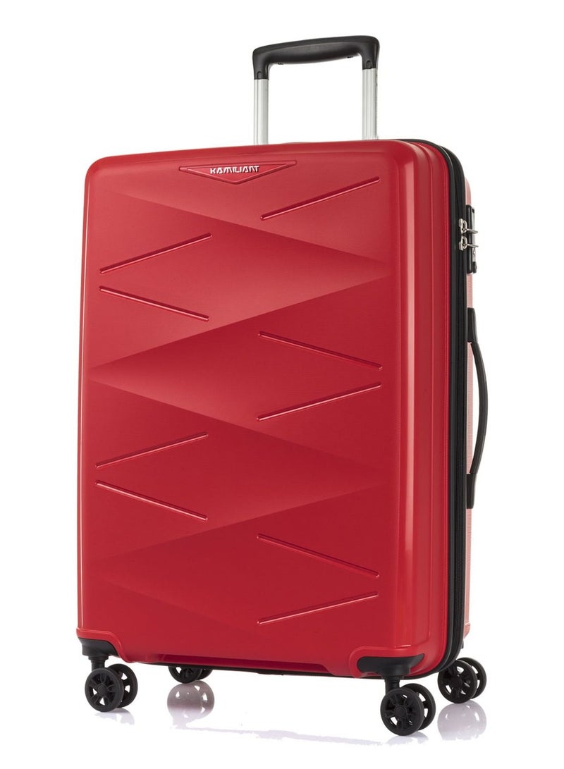 KAMILIANT by AMERICAN TOURISTER KAM Triprism 3PCS SET hardside Luggage sets with Spinner wheels - Cabin,Medium,Large - RED - Image 2