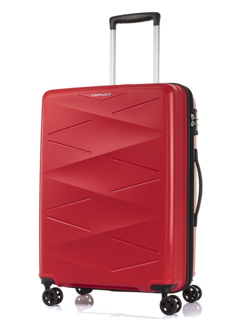 KAMILIANT by AMERICAN TOURISTER KAM Triprism 3PCS SET hardside Luggage sets with Spinner wheels - Cabin,Medium,Large - RED - Image 3