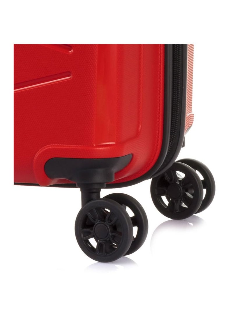 KAMILIANT by AMERICAN TOURISTER KAM Triprism 3PCS SET hardside Luggage sets with Spinner wheels - Cabin,Medium,Large - RED - Image 4