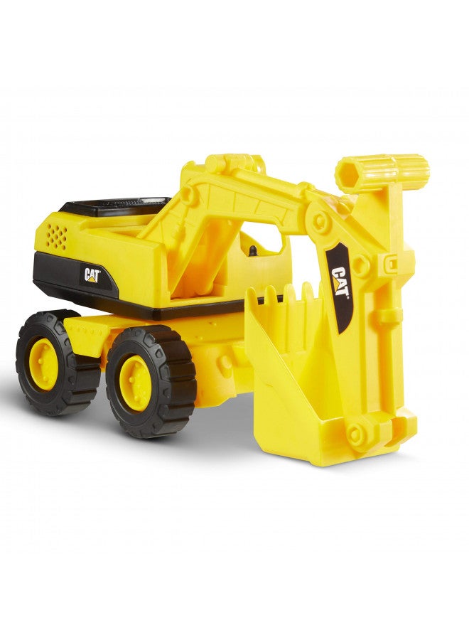 CAT CAT Construction Toys Construction Tough Rigs 15" Dump Truck & Excavator Set Toys 2 Pack Ages 3+ | Kid Powered Caterpillar Vehicle Set | Indoor or Ourdor Play | No Batteries Required  - Image 2