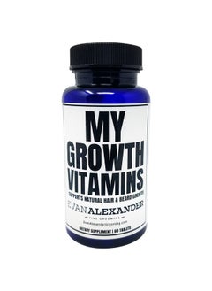 Evan Alexander Grooming My Growth Vitamins 60 Tablets Supports Natural Hair And Beard Growth Nourish Hair And Beard Hair With Zinc Biotin And Collagen Beard Growth Vitamins