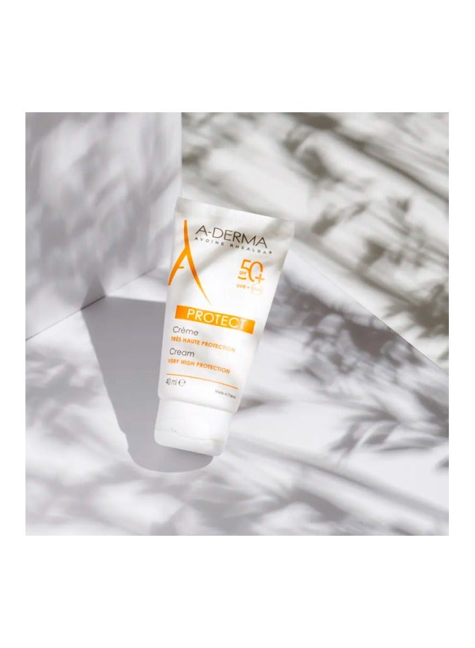 A-DERMA A Derma Protect Cream Sunscreen SPF50 + perfume 40ml - Image 3