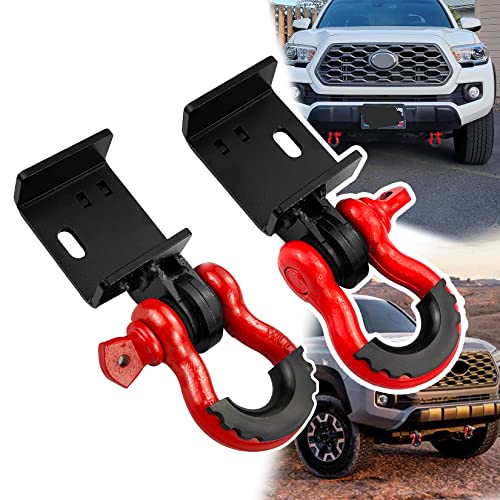 VIAGL Front Demon Tow Hook Bracket with 3/4 Inches Shackle Fit for Toyota Tacoma 2009-2023 - Image 1