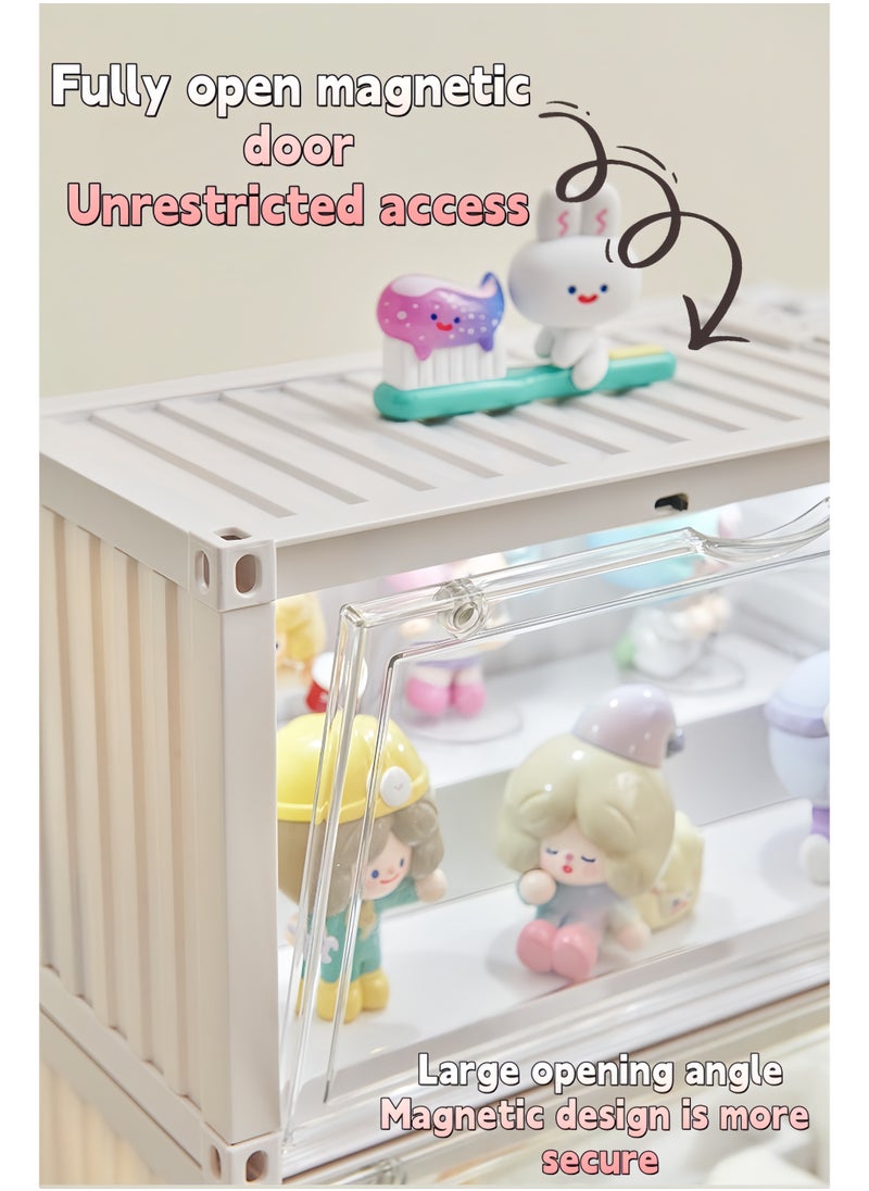 SKT Shiketro Labubu Container Blind Box Storage Box Dustproof Cabinet Home Transparent Pop Mart Display Stand Doll Doll Box  - Image 3