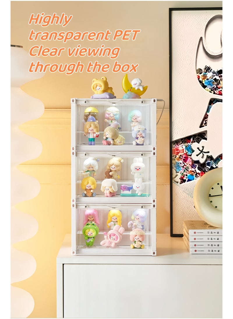 SKT Shiketro Labubu Container Blind Box Storage Box Dustproof Cabinet Home Transparent Pop Mart Display Stand Doll Doll Box  - Image 2