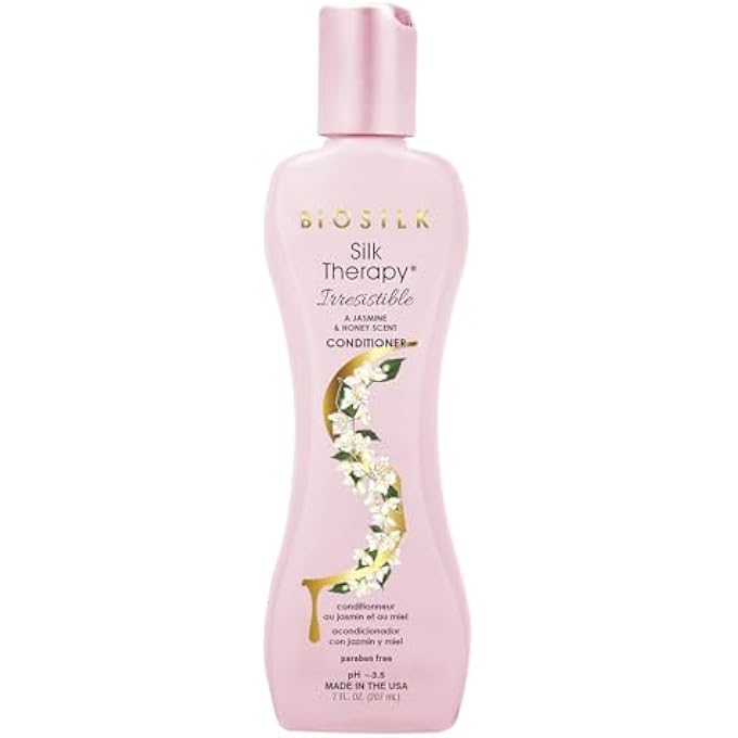BIOSILK IRRESISTIBLE COLLECTION SILK THERAPY CONDITIONER 7OZ. JASMINE & HONEY SCENT, 7 OUNCES - Image 1