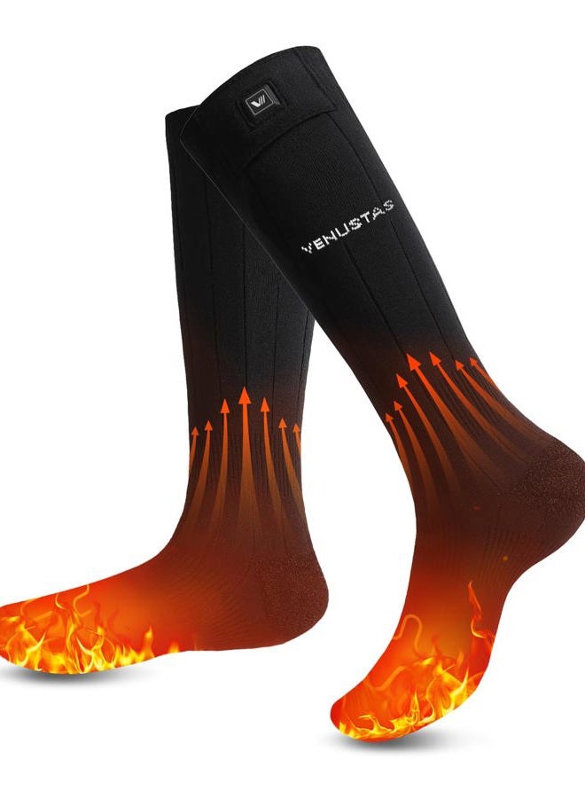 Venustas Heated Socks for Men Women, with Heating Wires Directly Embedded Inside, Battery Rechargeable Electric Ski Socks - Image 1