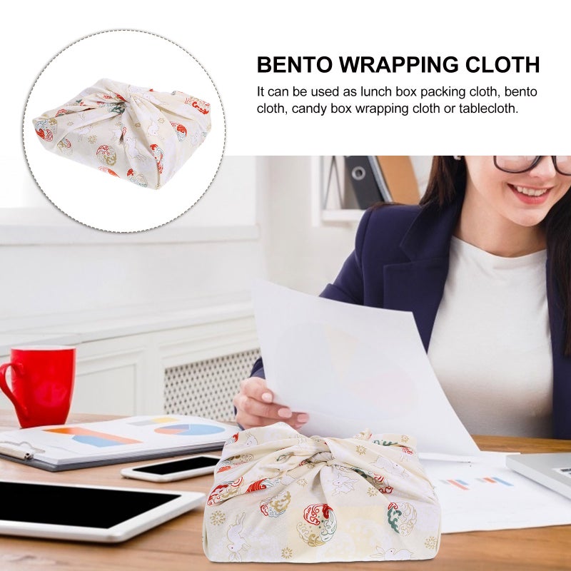 Japanese Handkerchief Bento Wrapping Cloth Box Packaging Cloth Lunch Bandana Cover Bag - Image 3