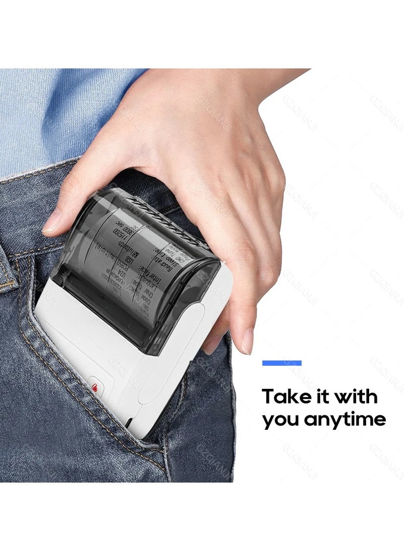 Portable 58mm Receipt Bill Printer Bluetooth Wireless Loyverse Mini Pocket POS Thermal Printer Small Business Android Windows - Image 4