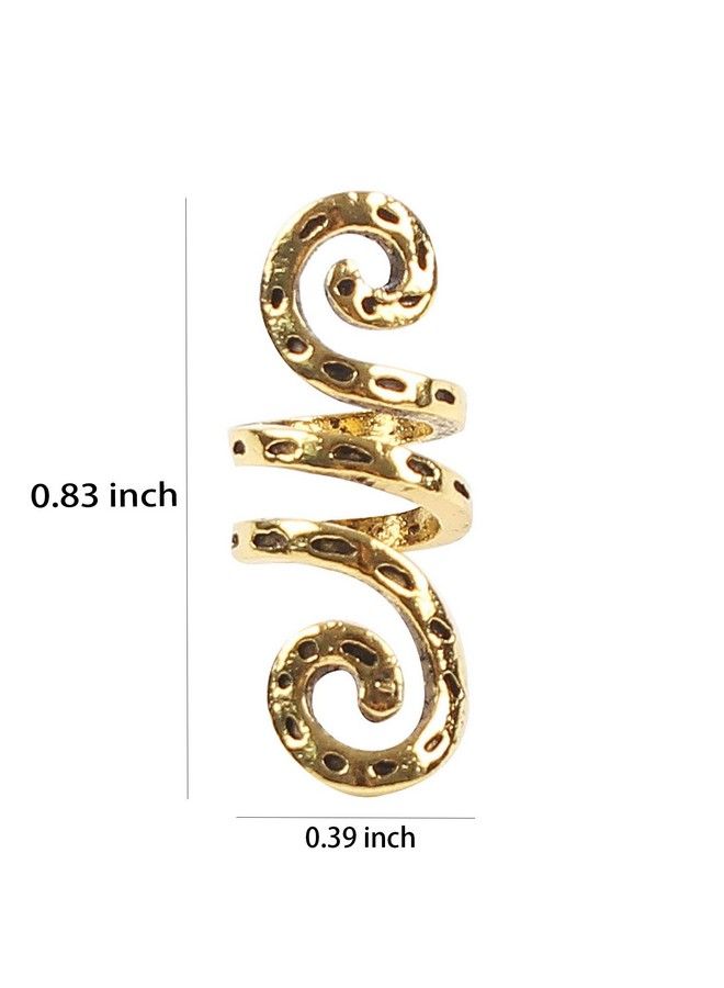 VinBee 30 Pcs Viking Rings For Hair Braid Beard (Gold) - Image 3