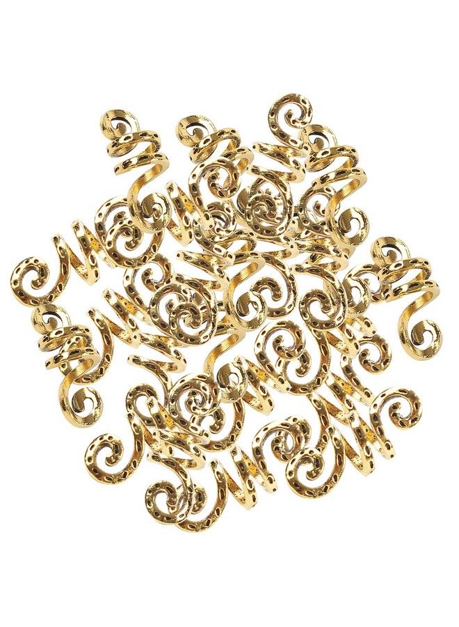 VinBee 30 Pcs Viking Rings For Hair Braid Beard (Gold) - Image 4