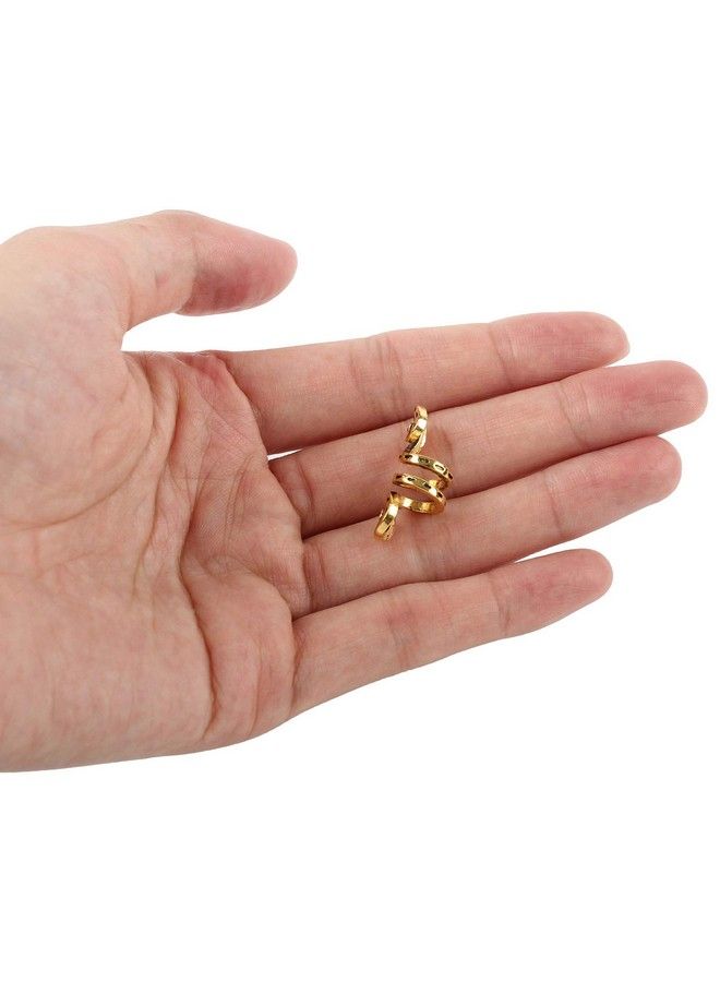 VinBee 30 Pcs Viking Rings For Hair Braid Beard (Gold) - Image 5