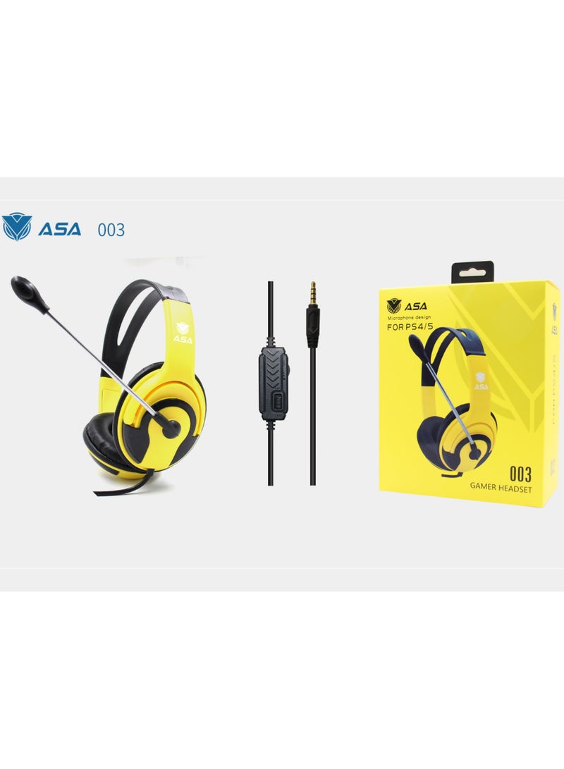 أيه أس أيه سماعة رأس سلكية للألعاب مزودة بميكروفون لجهاز PS4\PS5 - Image 3
