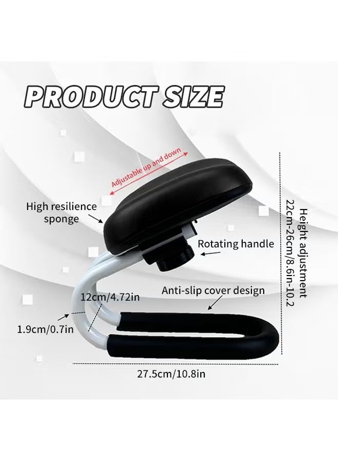 SILADEFU Portable Prostration Chair Prayer Chair, Adjustable Height Meditation Chair, Yoga Chair Stool with Soft Cushion, Sujood Prayer Chair, Prostration Support Stool for Home Office Mosque Travel Black - Image 3