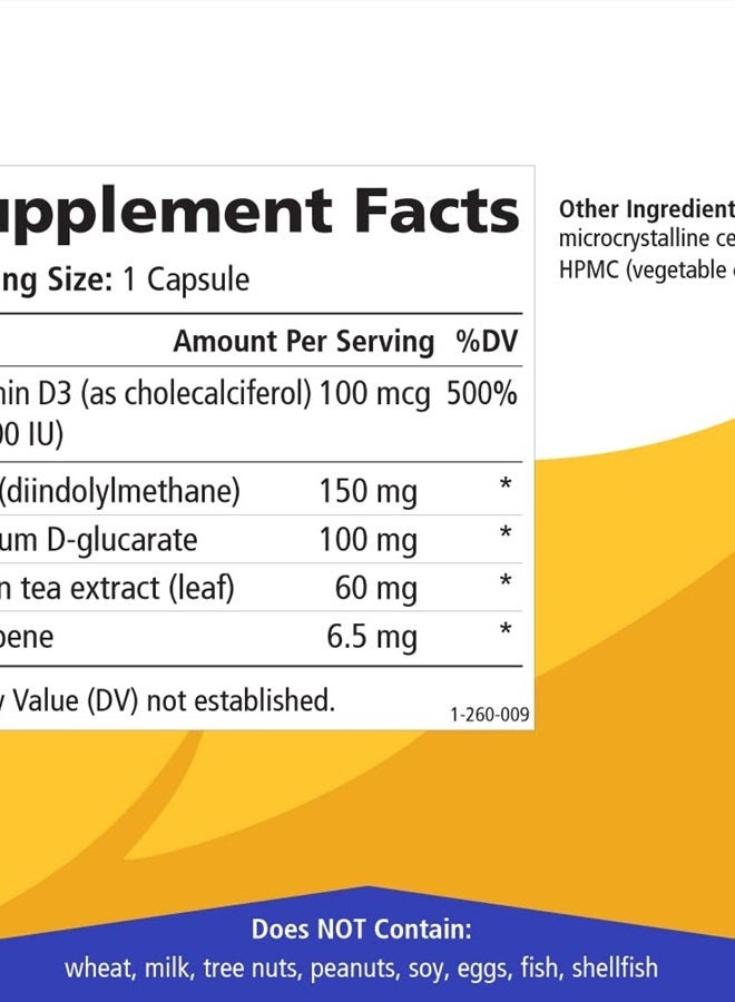 PURE ESSENCE LABS Breast D by Pure Essence - Natural Supplement for Estrogen Balance, Hormonal Acne, and Menopause Support with Vitamin D3, Calcium, Green Tea & Lycopene - 30 Capsules - Image 5
