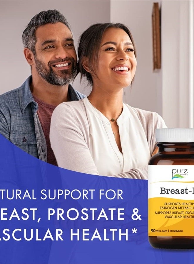 PURE ESSENCE LABS Breast D by Pure Essence - Natural Supplement for Estrogen Balance, Hormonal Acne, and Menopause Support with Vitamin D3, Calcium, Green Tea & Lycopene - 30 Capsules - Image 3