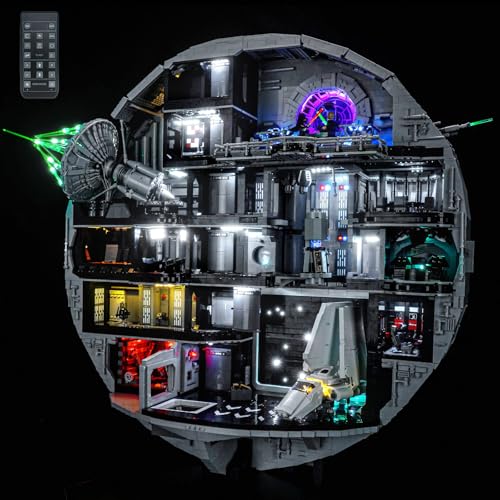 LocoLee Light kit Compatible with Lego 75419 Death Star  No Model Only Light LED Lighting Accessories Compatible with Lego 75419 RC Version - Image 1