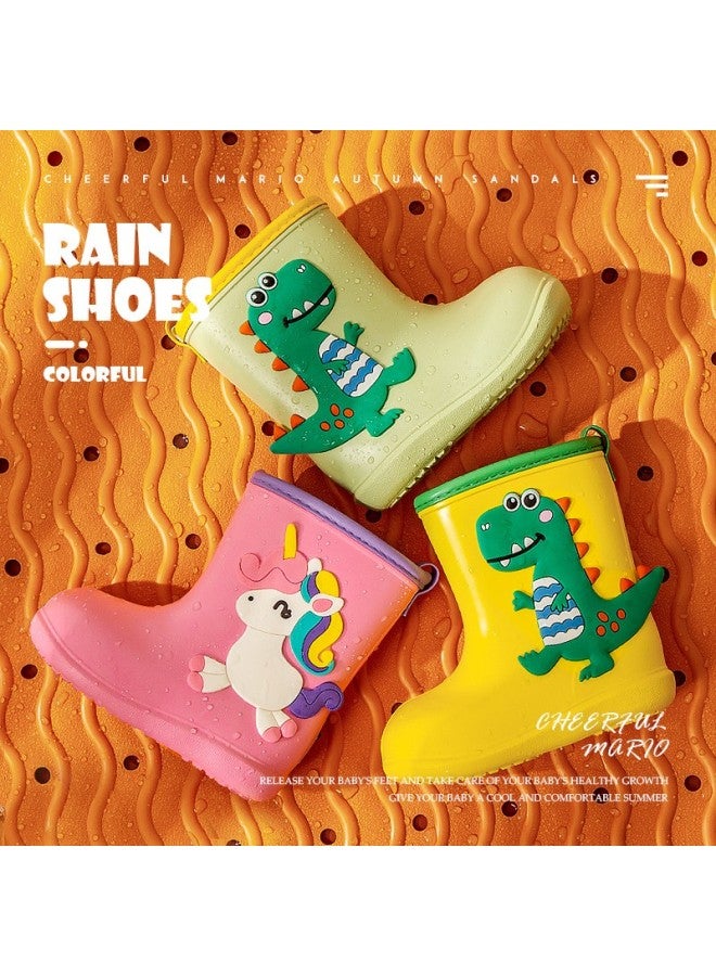 Cheerful Mario Children's Rain Boots, Boys' Rain Shoes, Water Shoes For 2-year Babies, Waterproof Overshoes, Non-slip Girls' Toddler Waterproof Rubber Shoes - Image 2