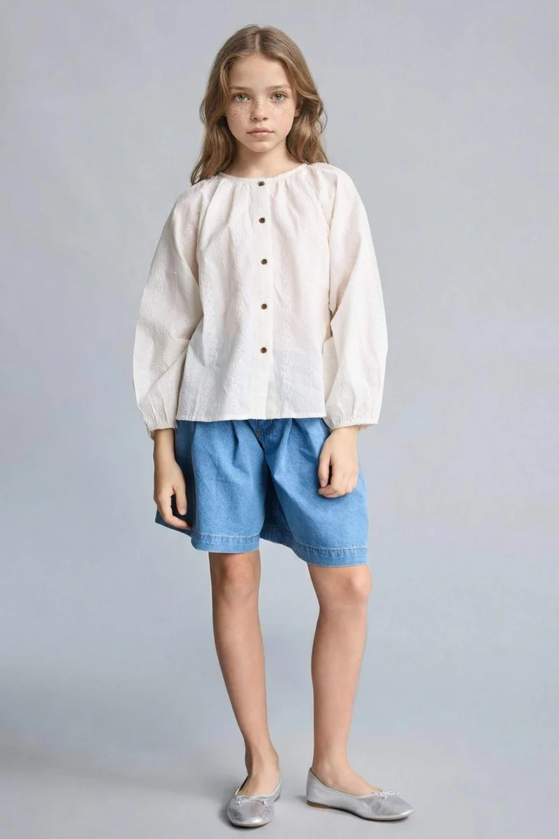 ديفاكتو Girl Denim Shorts