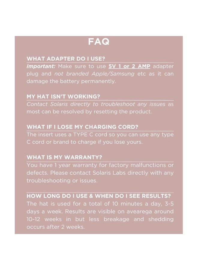 سولاريس لابوراتوريس نيويورك قبعة Solaris Labs NY Hair Boost Red LED الداعمة لنمو الشعر - Image 4