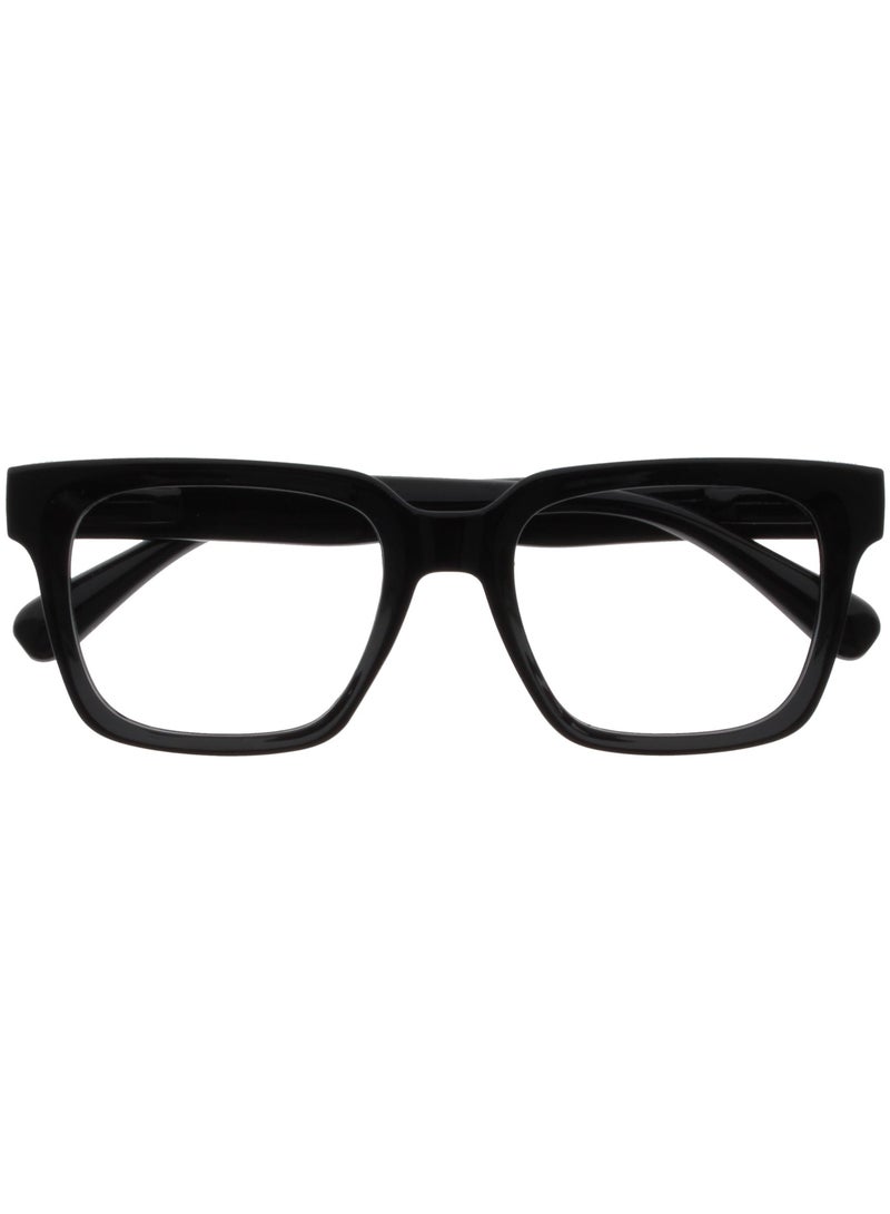 OPULIZE نظارات قراءة حجب الضوء الأزرق ERA للنساء والرجال، إطار كبير مع حماية UV400 ومضاد للانعكاس، نظارات كمبيوتر مضادة للتوهج، سوداء +1.00 (عبوة من 1) - Image 1