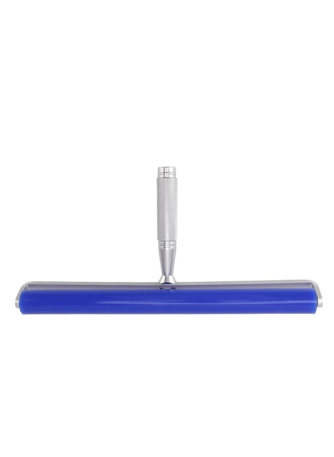 NIBEMINENT Silicone Screen Film Roller Blue Iron Bearing Anti Static High Resilience Silicone Manual Roller for Screen 14in  - Image 1