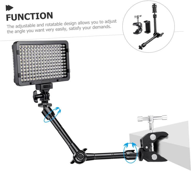 MAGICLULU 1Set Adjustable Clip Cellphone Stand Flexible Phone Holder with Sturdy Clamp for Hands Viewing Bedroom Office Living Compact and Easy to Install - Image 4