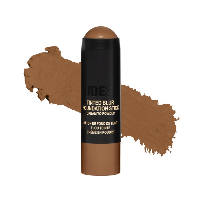 Nudestix Tinted Blur Foundation Stick â€“ Cream-to-Powder Lightweight Makeup for Blurring Pores, Blemishes & Fine Lines | Natural-Matte Finish with Light-Reflecting Pigments | Shade: Deep 9 - Image 1