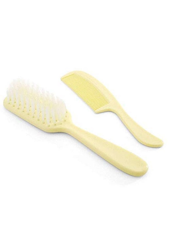 كومفرت أكسيس مجموعة فرشاة ومشط شعر بلاستيكية للأطفال/الرضع، شعيرات نايلون ناعمة لطيفة على فروة الرأس - Image 2