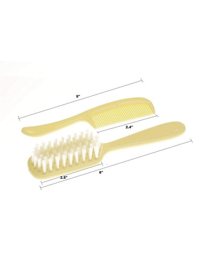 كومفرت أكسيس مجموعة فرشاة ومشط شعر بلاستيكية للأطفال/الرضع، شعيرات نايلون ناعمة لطيفة على فروة الرأس - Image 3