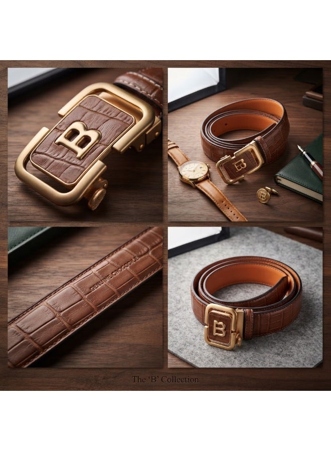 Bolo Men's imported classic genuine leather belt - Image 2